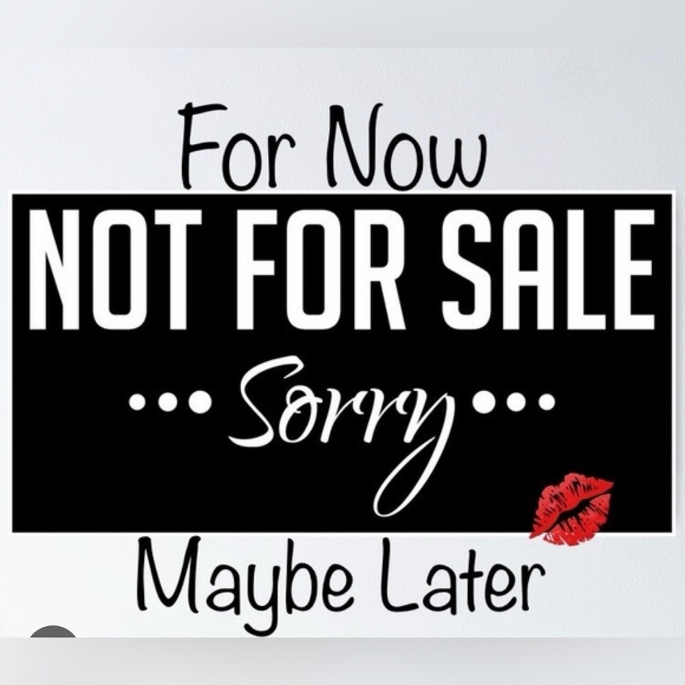 Not FOR SALE